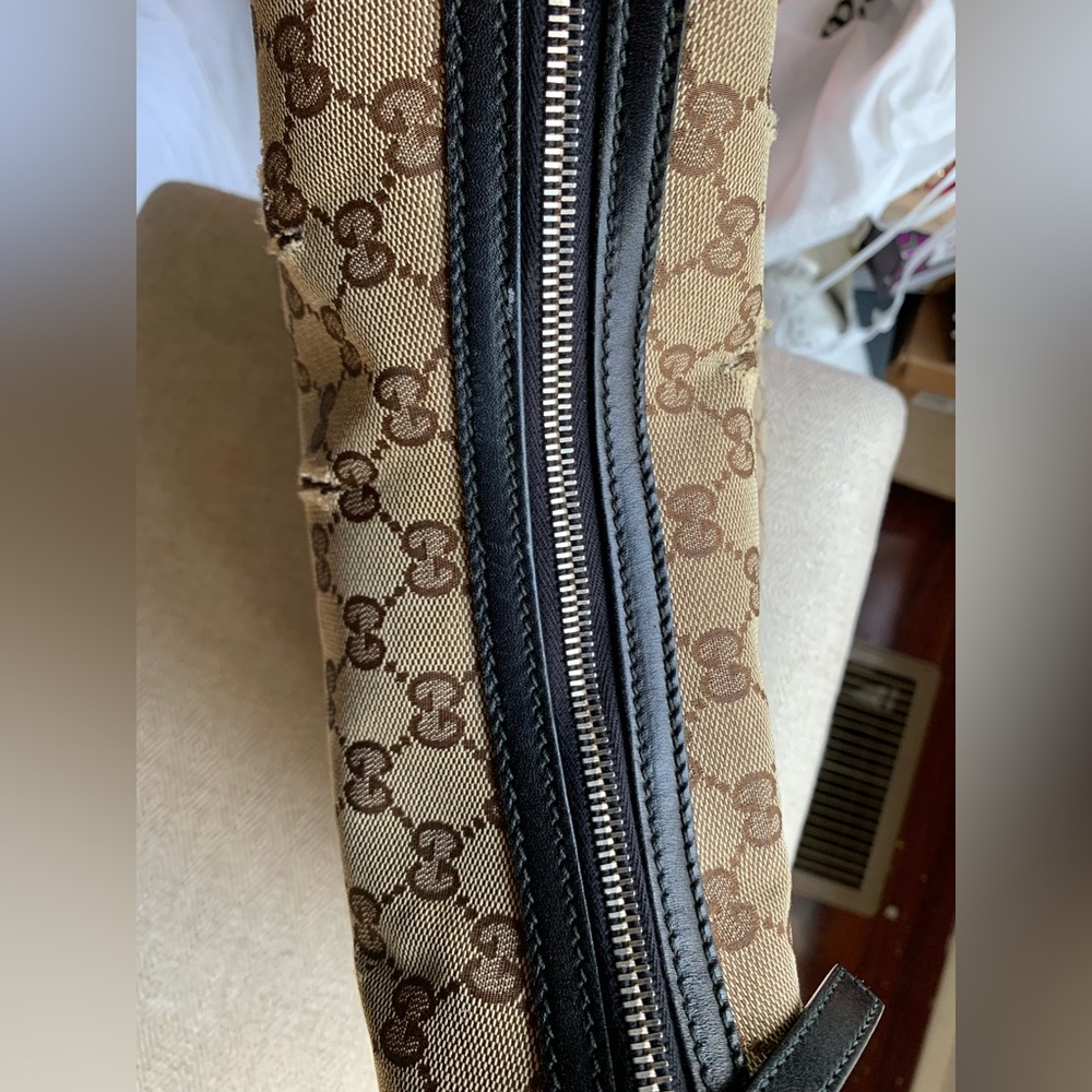GUCCI Monogram twin hobo should bag - Picture 8 of 12